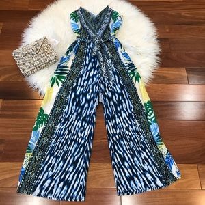 New🌿Blue Multi Jumpsuit
